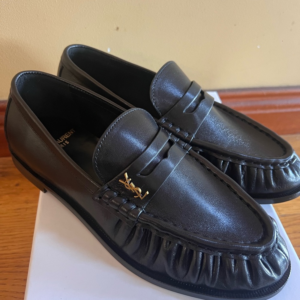 Saint Laurent Black Loafers